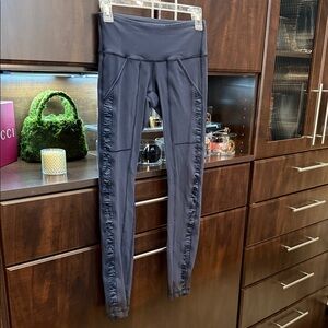 Lululemon Athletica Black Leggings with Side Detail